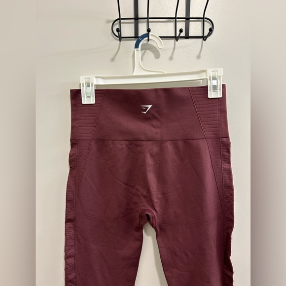 Like New Gymshark Energy+ Seamless Leggings - Berry Red - Picture 4 of 10